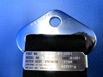 Am-Safe 9600-22 Seat Belt w/ Harness P/N 502988-401-2251 NOS (0424-1240)