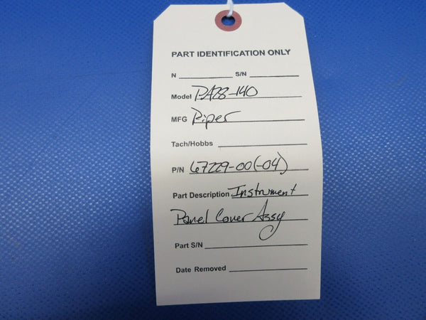 Piper PA28-140 Cherokee Instrument Panel Cover 67229-00, 67229-04 (0324-1332)