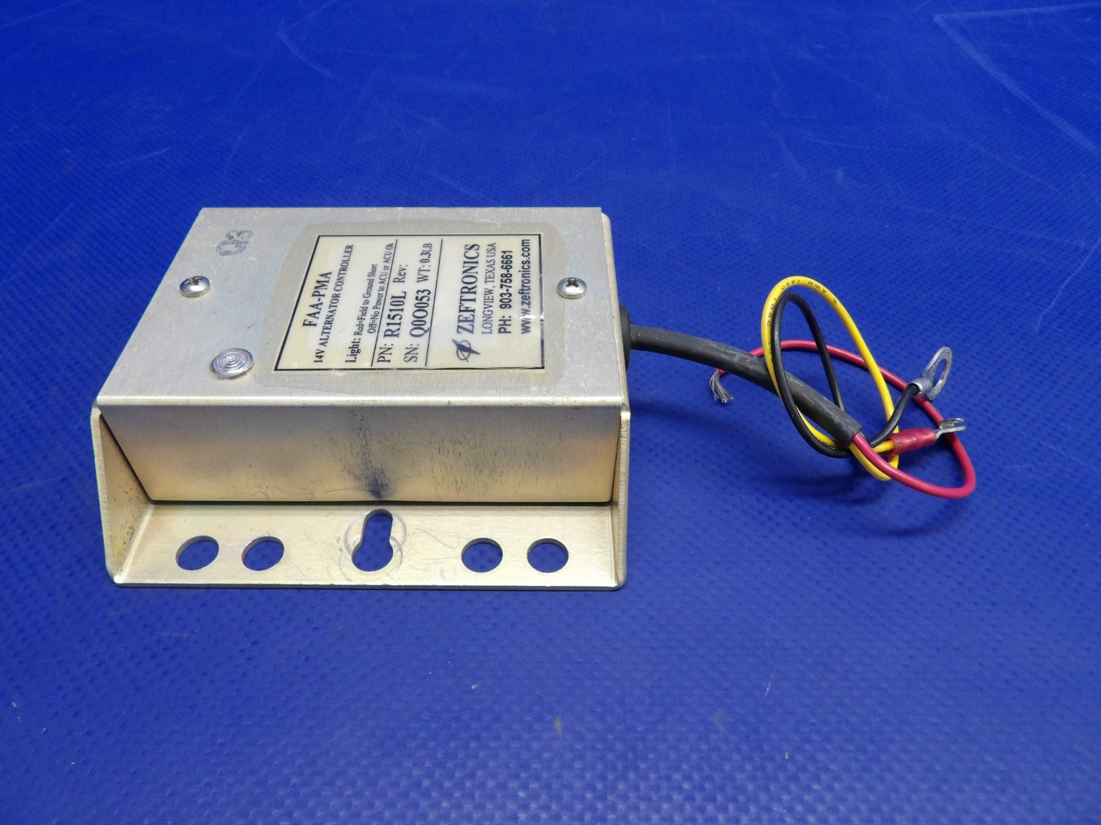 Piper Cherokee Zeftronics Alternator Controller 14V R151DL TESTED (0626-1423)5