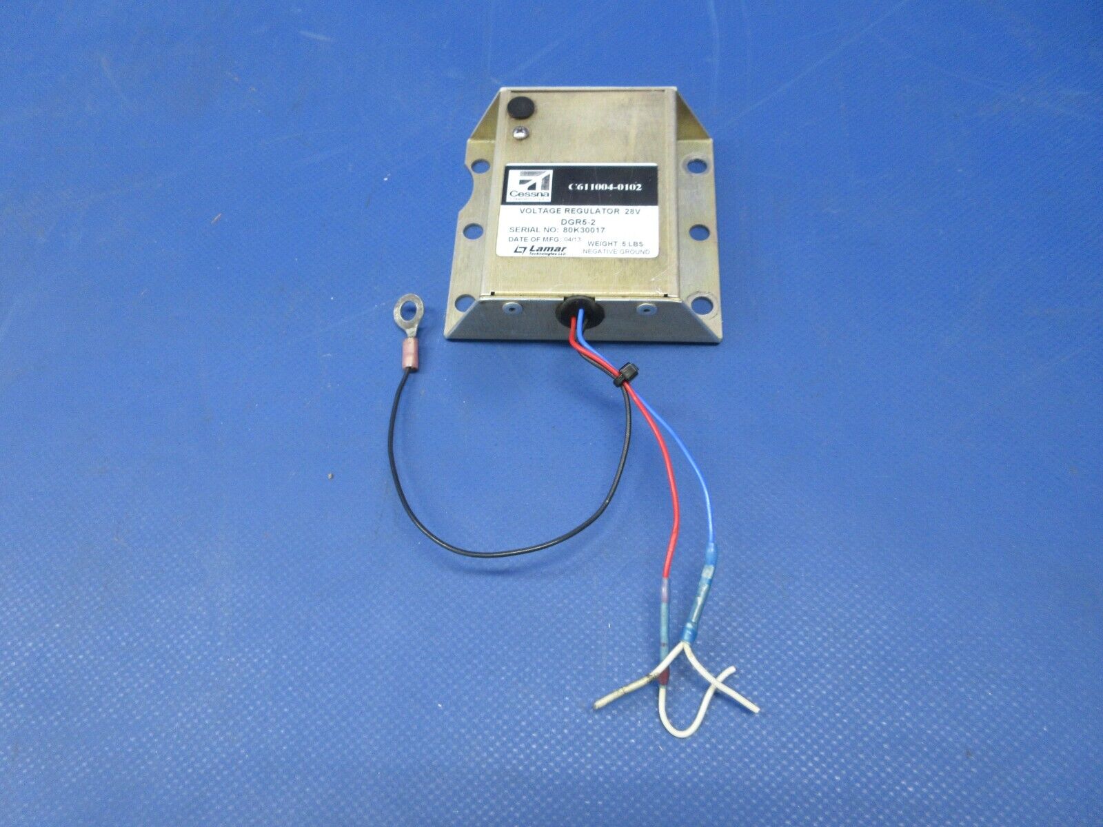 Cessna Lamar Technologies Voltage Regulator 28v P/N C611004-0102 (0724-1279)