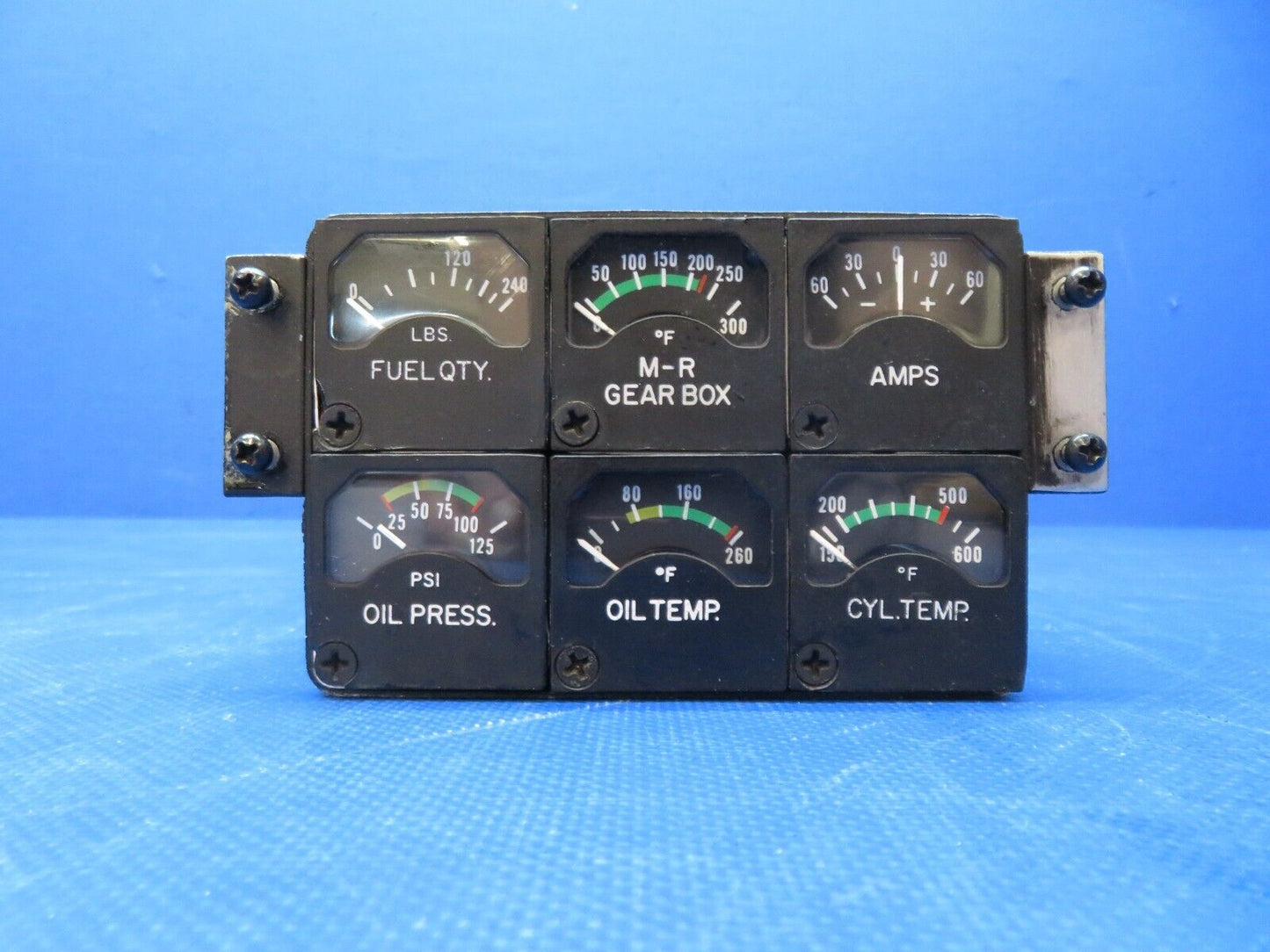 Enstrom 280FX Instrument Cluster Gauge 28v 22-169-09-3L WARRANTY (1024-208)