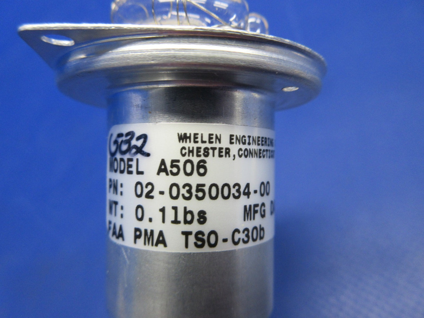 Whelen A506 Strobe Flash Tube P/N 02-0350034-00 NOS (0426-803)7
