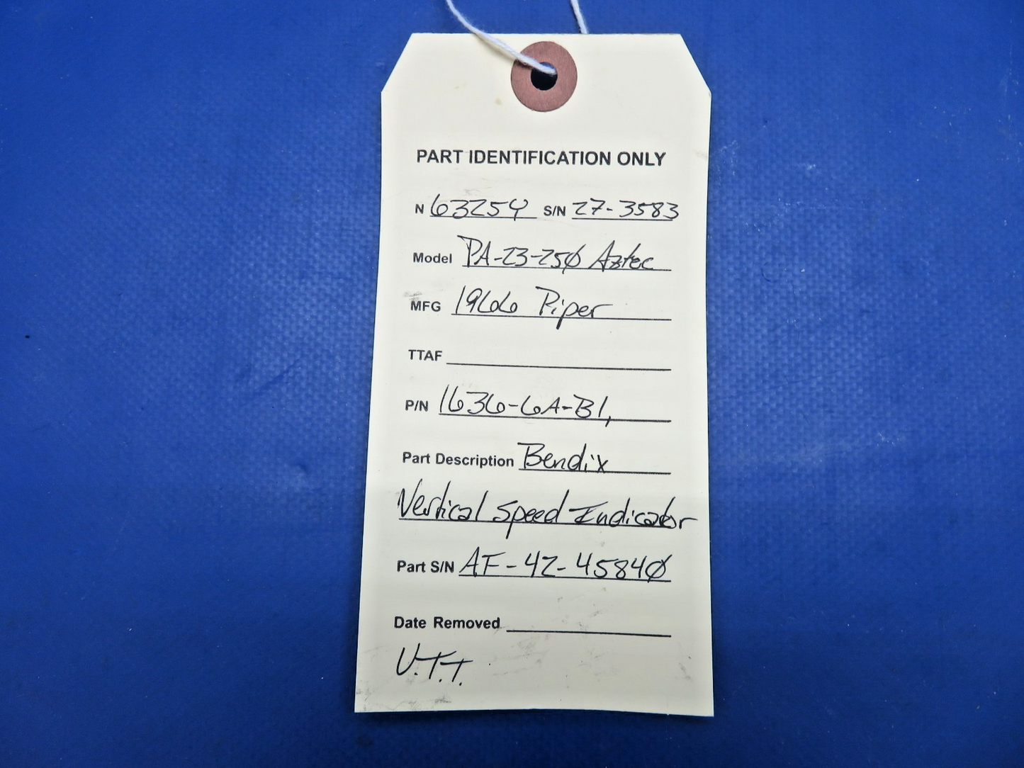 Piper Bendix Vertical Speed Indicator P/N 1636-6A-B1 WARRANTY (0726-442)9