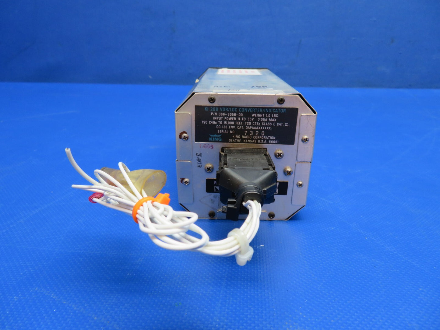 Bendix/King KI208 VOR/LOC Converter/Ind. 11-33V 066-3056-00 WARRANTY (0424-1789)6