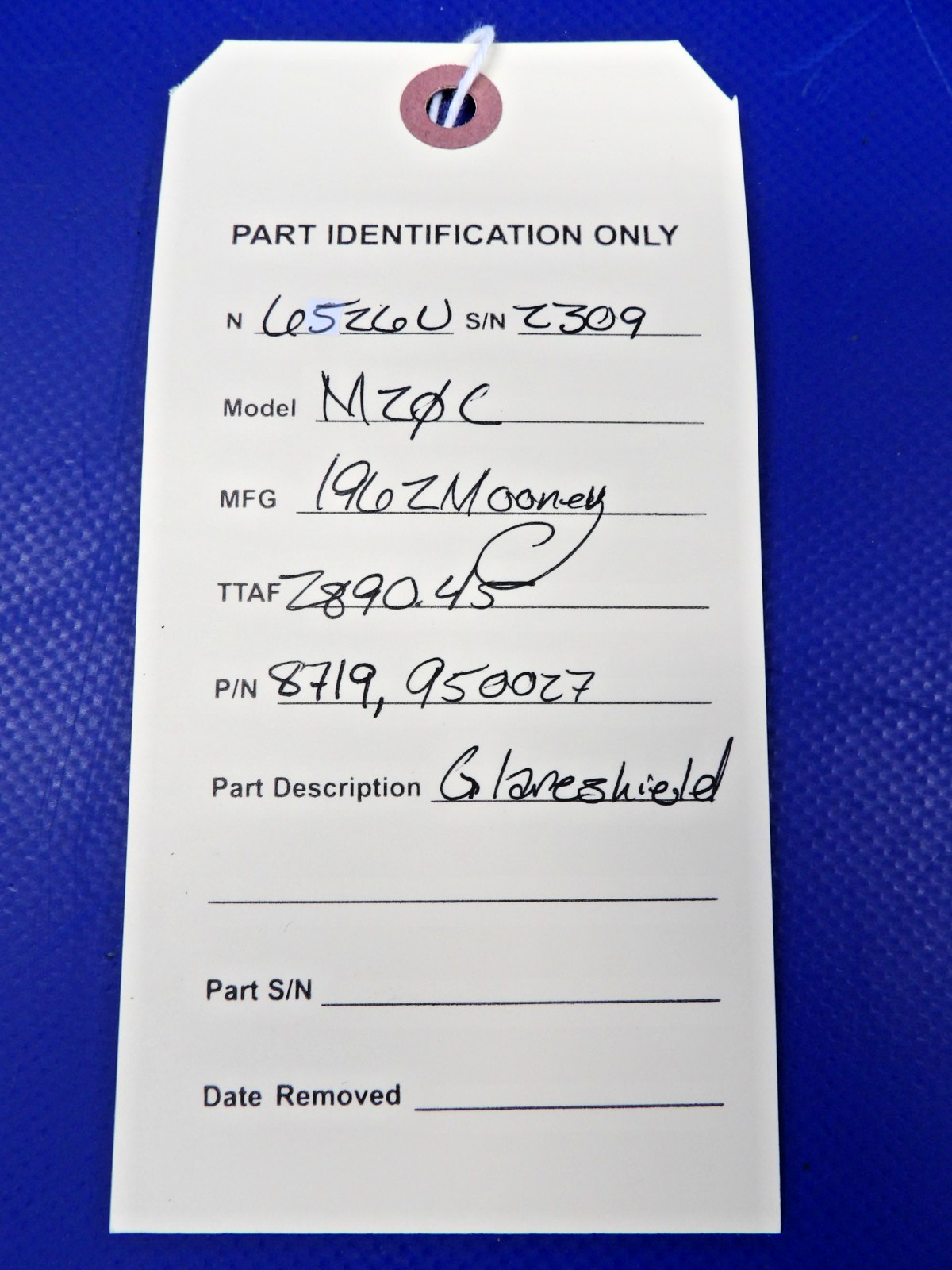 Mooney M20 / M20C Glare Shield / Glareshield P/N 950027 (0426-1428)13