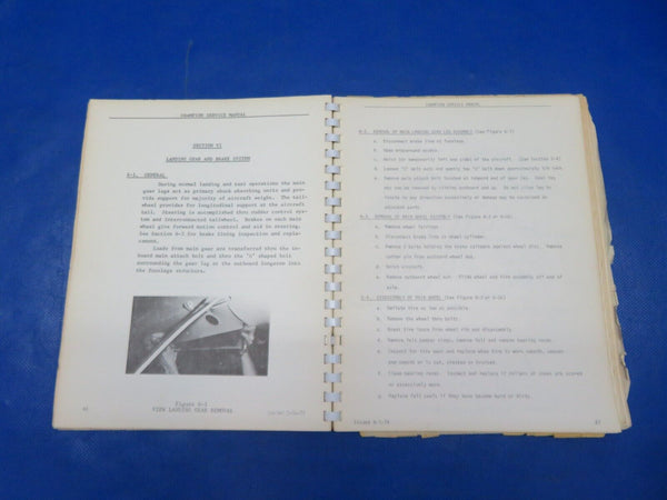 Bellanca Champion Decathlon 8KCAB Service Manual 1972-1974 (1024-189)