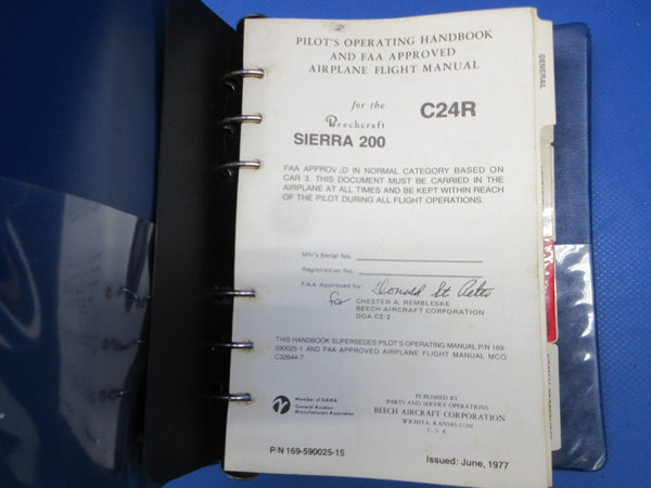 Beech C24R Pilot's Operating Handbook & Airplane Flight Manual (0624-1435)