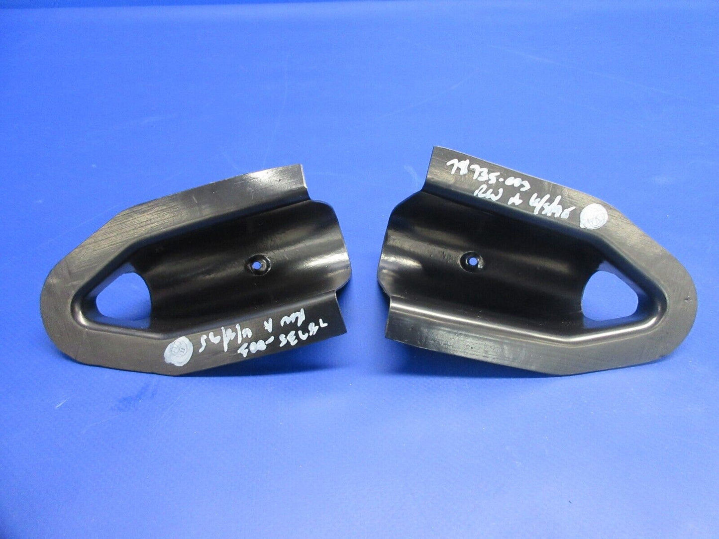 Piper PA-28-181 Rudder Pedal Stop Bracket Cover P/N 78735-02 LOT OF 2 (1224-763)