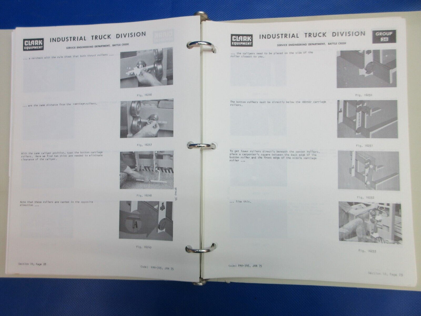 Clark Forklift Service Manual PMA273 10th Rev. C500 355 (1024-1243)