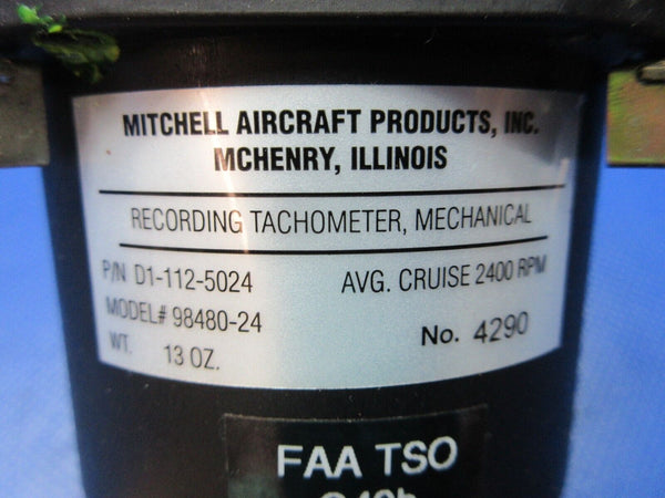 Mitchell Mechanical Recording Tachometer P/N D1-112-5024 WARRANTY (0724-1275)