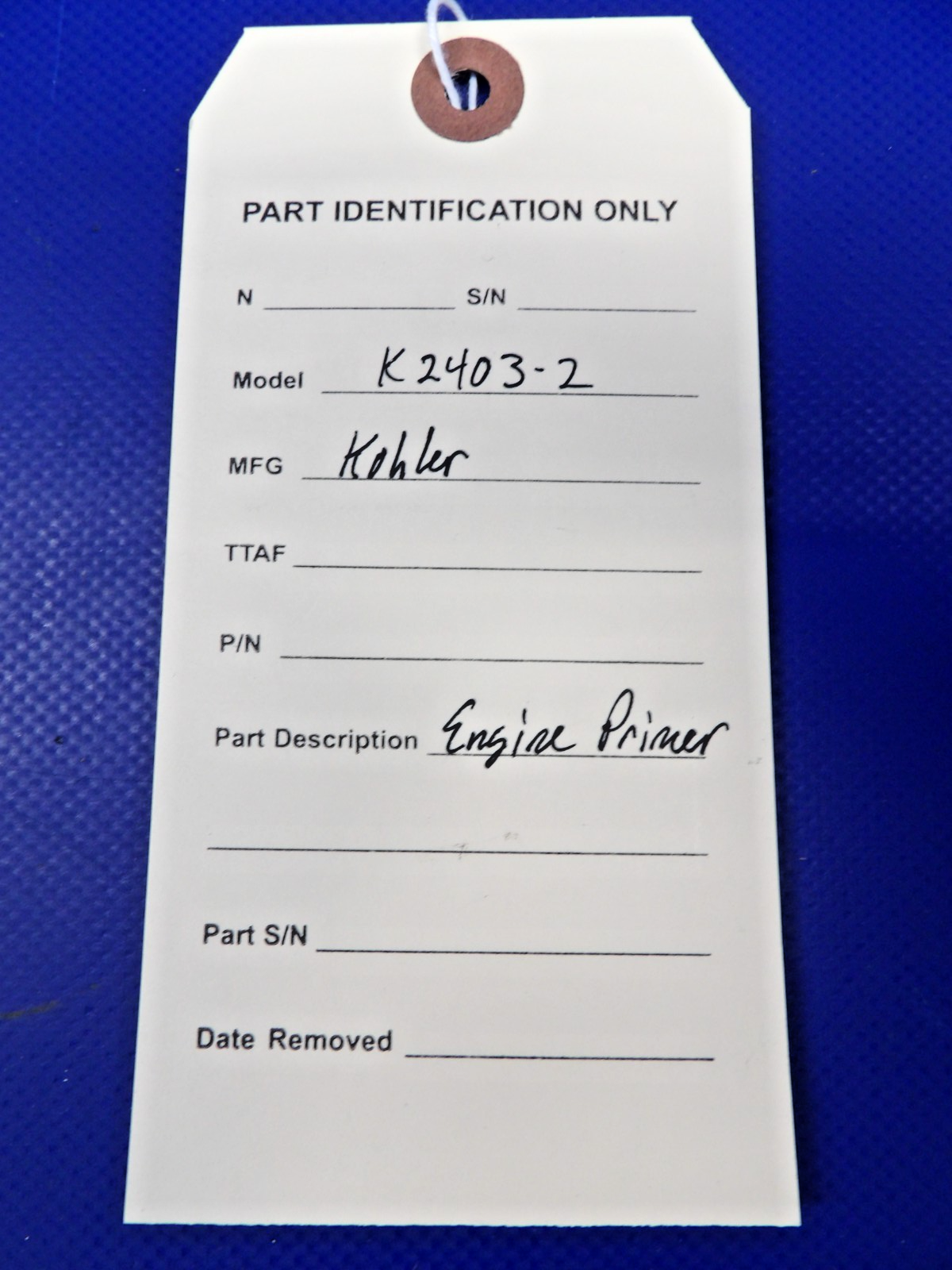 Kohler K2403-2 Engine Fuel Primer (0526-1399)12