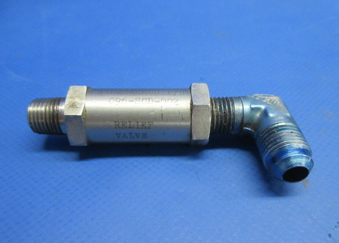 Airesearch Hydaulic Relief Valve P/N 096-SCD-002 (0824-911)
