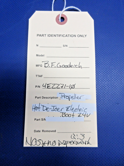 B.F. Goodrich Propeller Hot De-Icer Electric Boot 24V 4E2271-10 NOS (0326-709)14