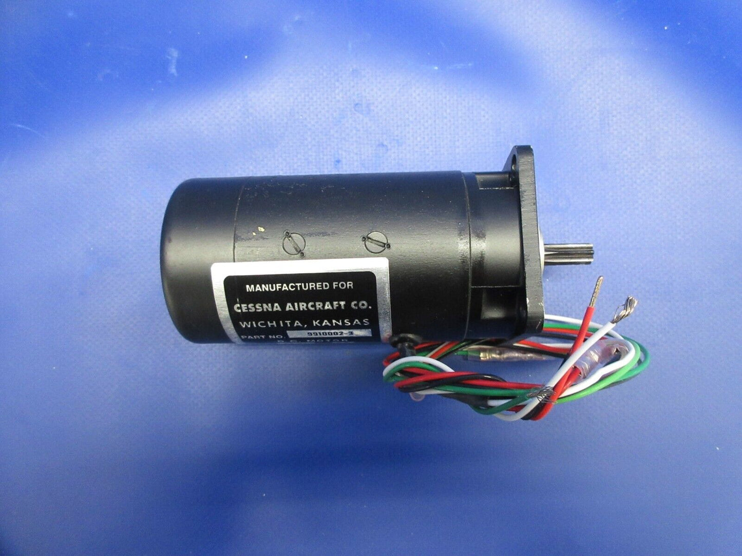 Cessna Electro-Mech Gear Motor 28V P/N 9910002-3 OVERHAULED w/8130 (1224-755)