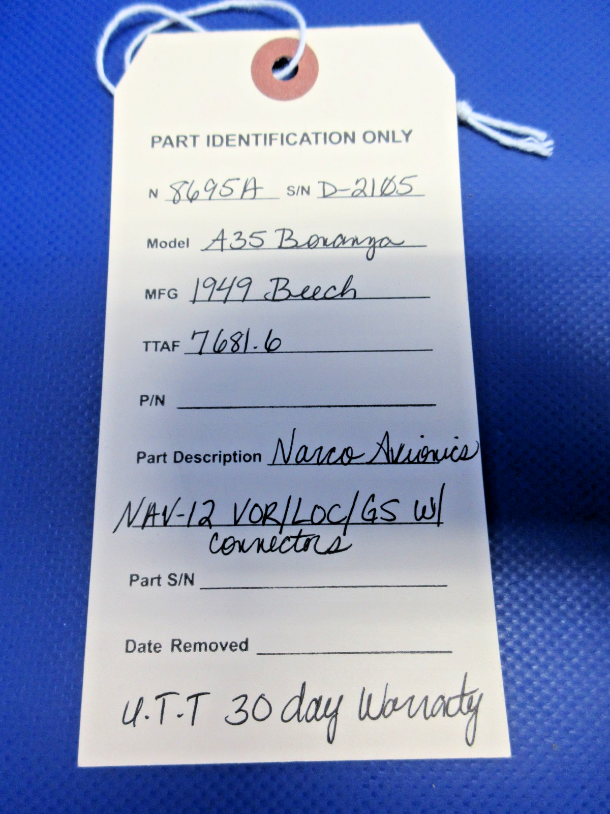 Beech Narco Avionics NAV-12 VOR/LOC/GS w/Connectors WARRANTY (0926-2161)9