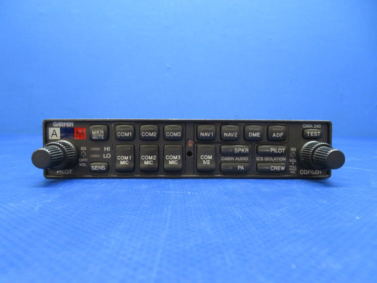 Garmin GMA-340 Audio Panel 11-33v P/N 011-00401-10 TESTED w/ 8130 (0926-107)5