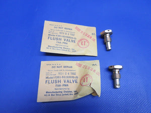 Cessna Flush Fuel Drain Valve P/N S2020-2 NOS LOT OF 2 (0424-1276)