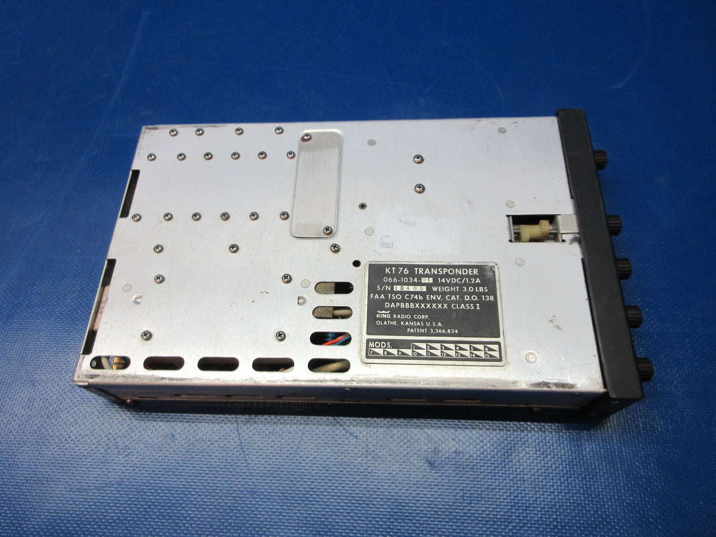 King KT76 Transponder 14v P/N 066-1034-01 CORE (0325-1378)7