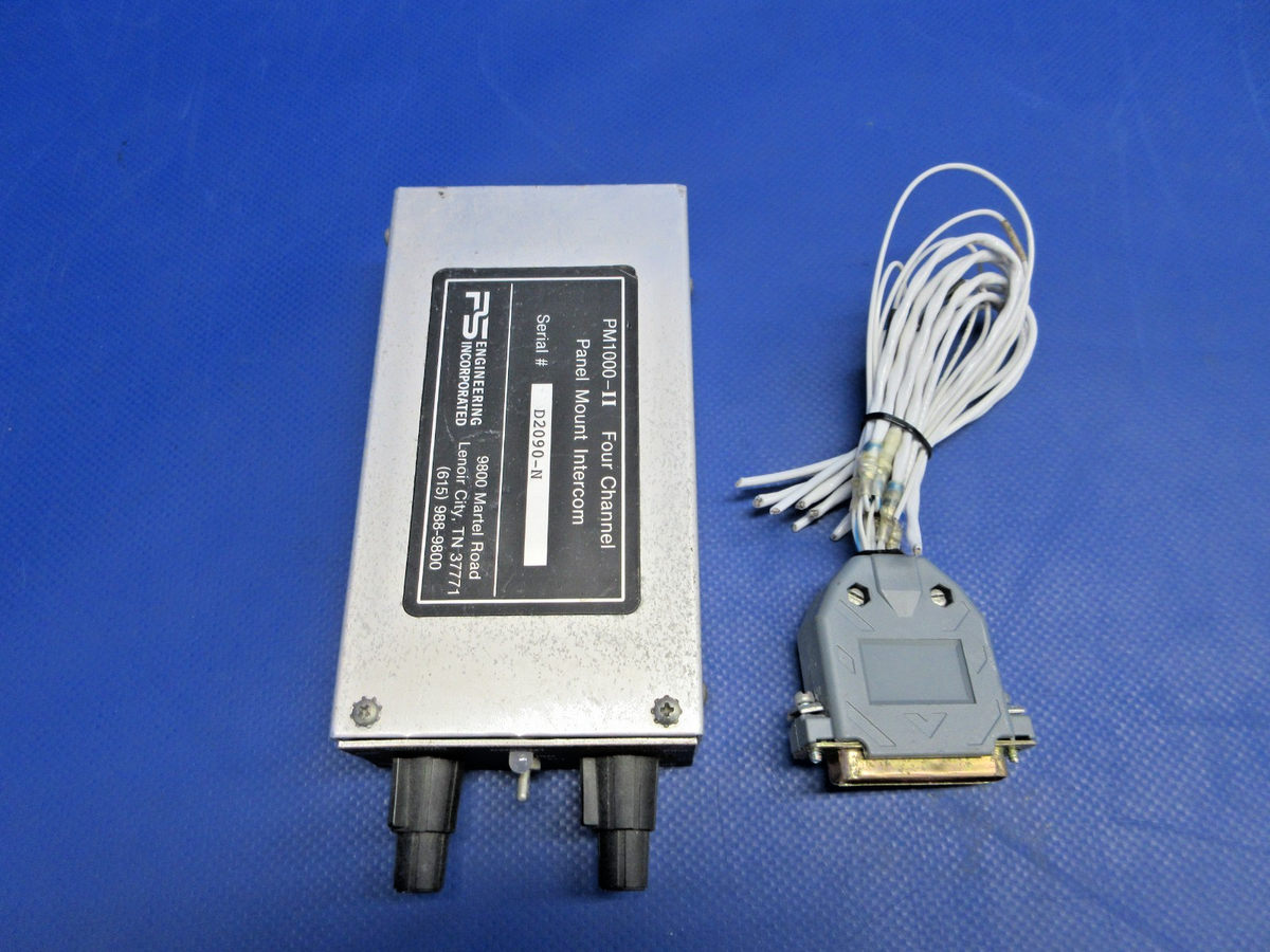 PS Engineering PM1000-II 4 Channel Intercom P/N PM1000-II WARRANTY (0926-886)2