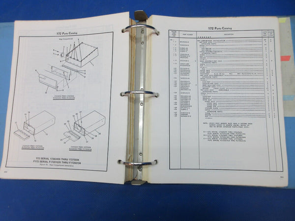 Cessna 172 1975 thru 1986 Parts Catalog Reprint P/N P677-1-12 (1024-1283)