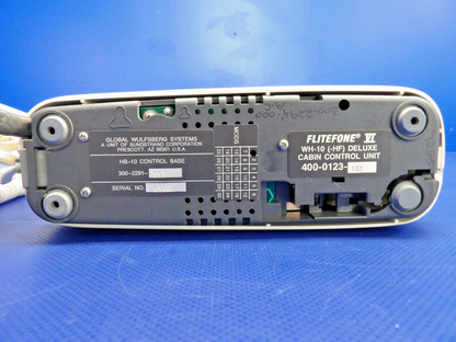 Global Wulfsberg Flitefone VI Cabin Phone Unit & Base 400-0123-112 (0426-12561
