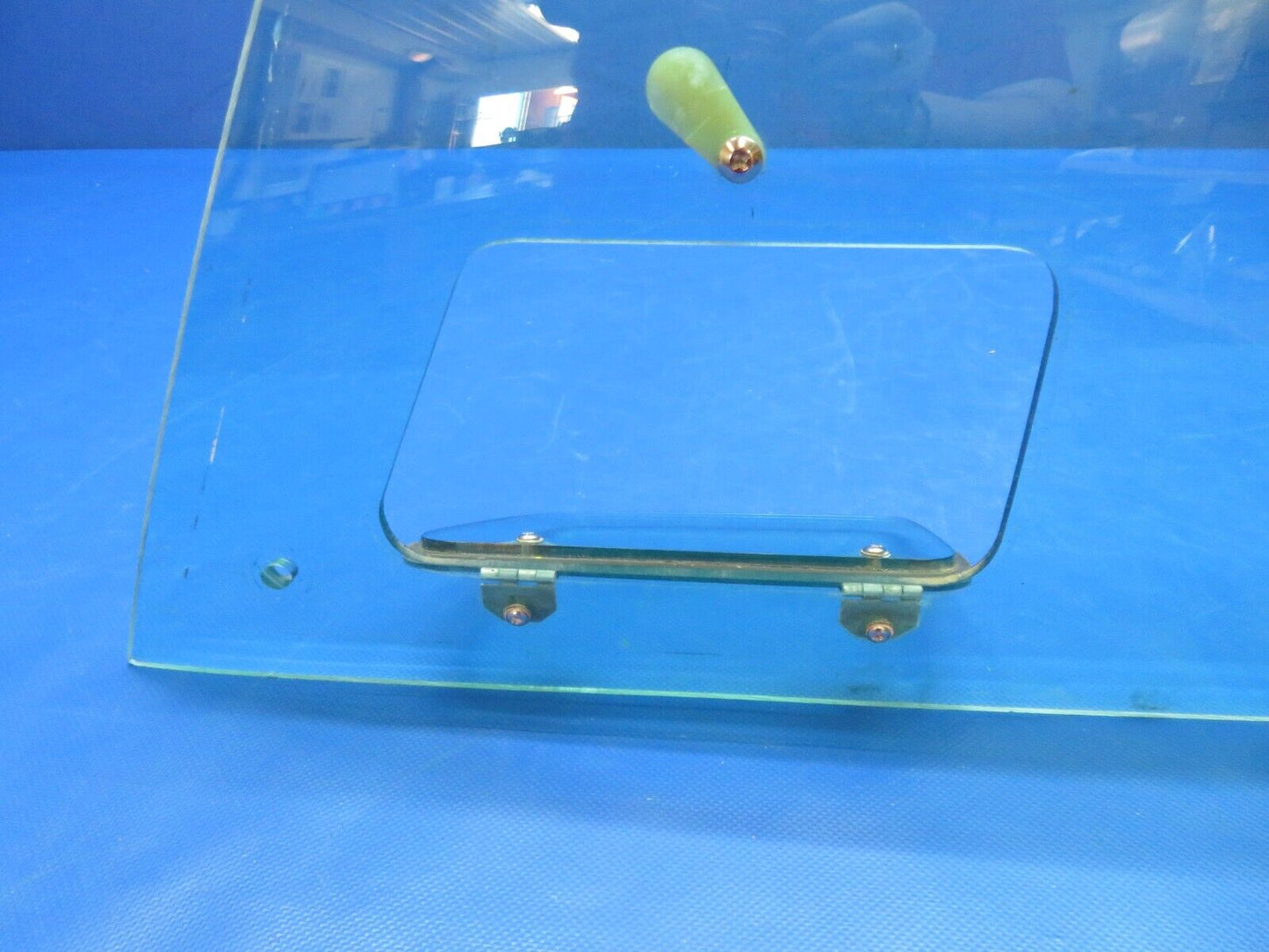 Mooney M20E Window Assy w/ Storm Window Green Tint 3/16" P/N GLA2308 (0524-132)