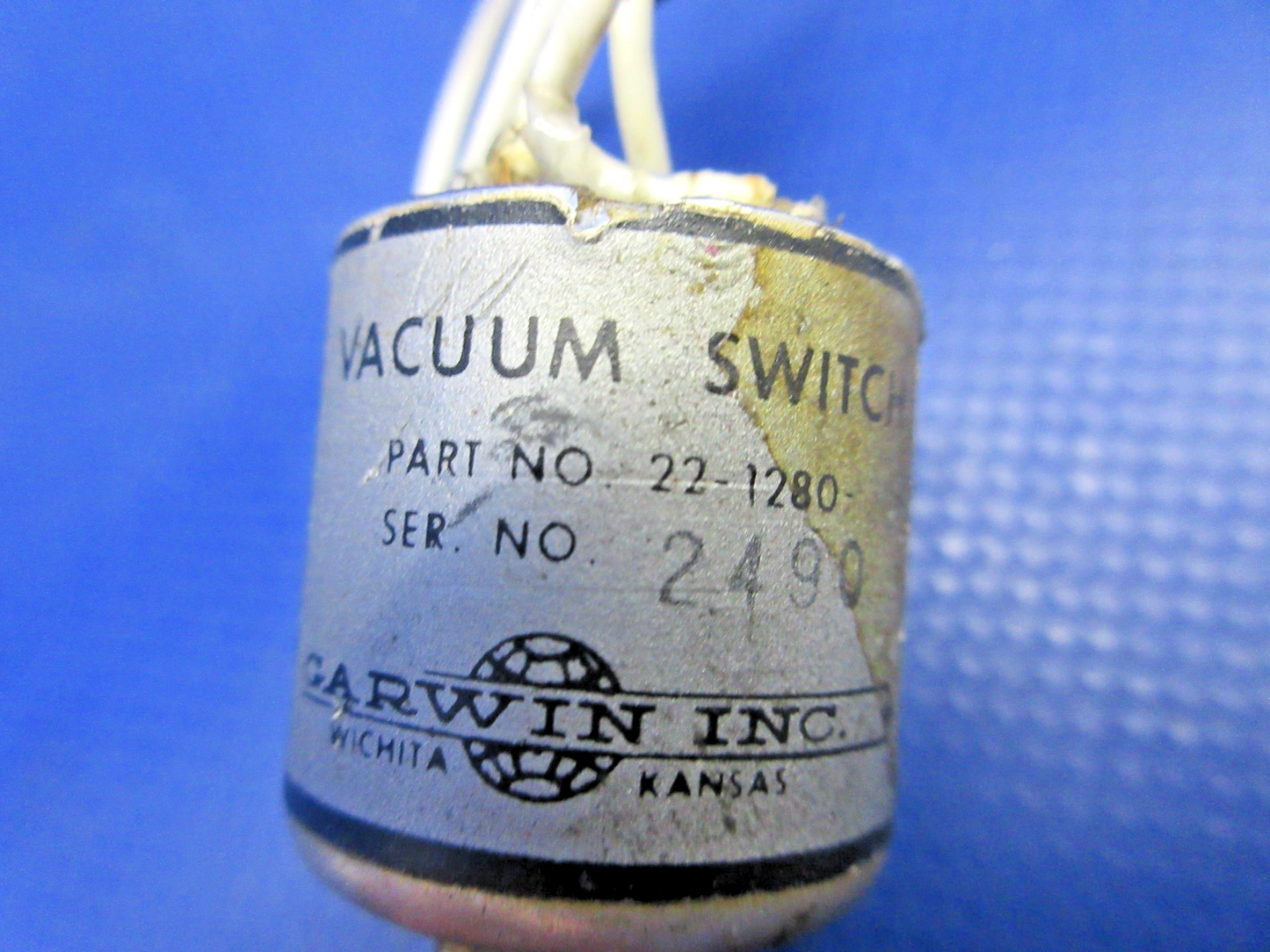 Mooney M20E Garwin Vacuum Switch P/N 22-1280 TESTED (0626-750)4