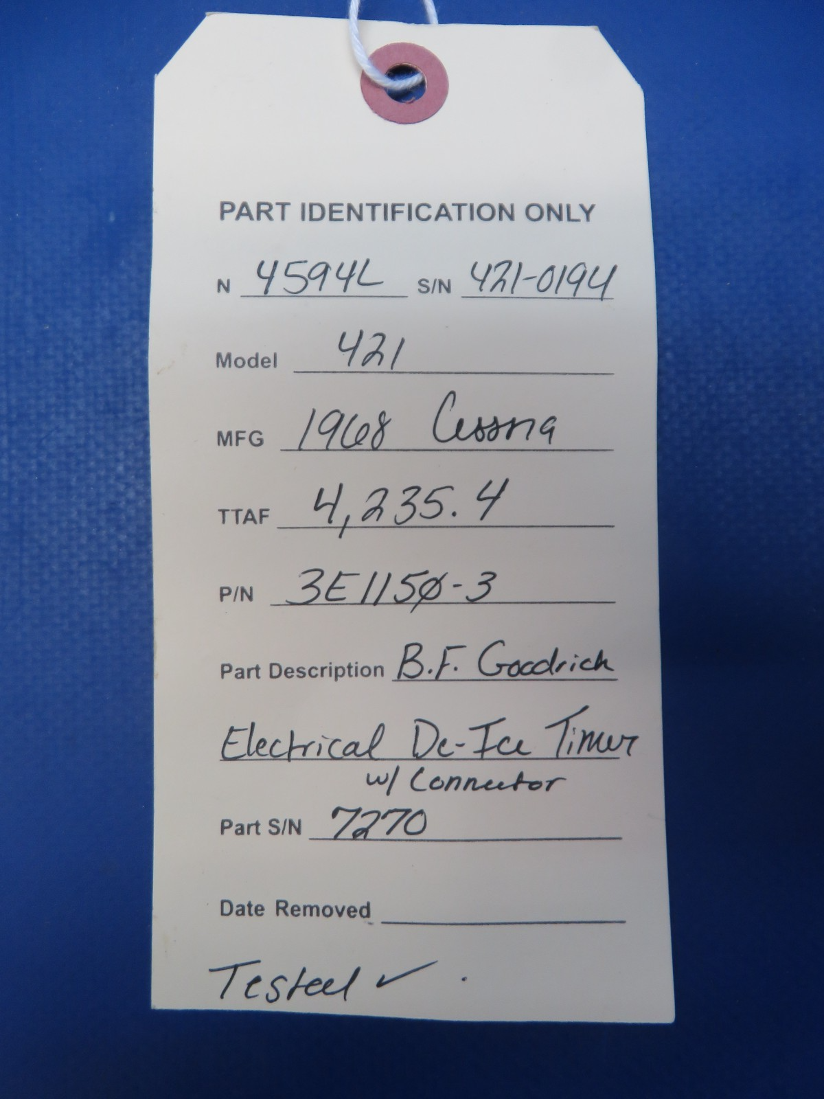 Cessna 421 B.F. Goodrich Electrical De-Ice Timer P/N 3E1150-3 TESTED (0426-112)9