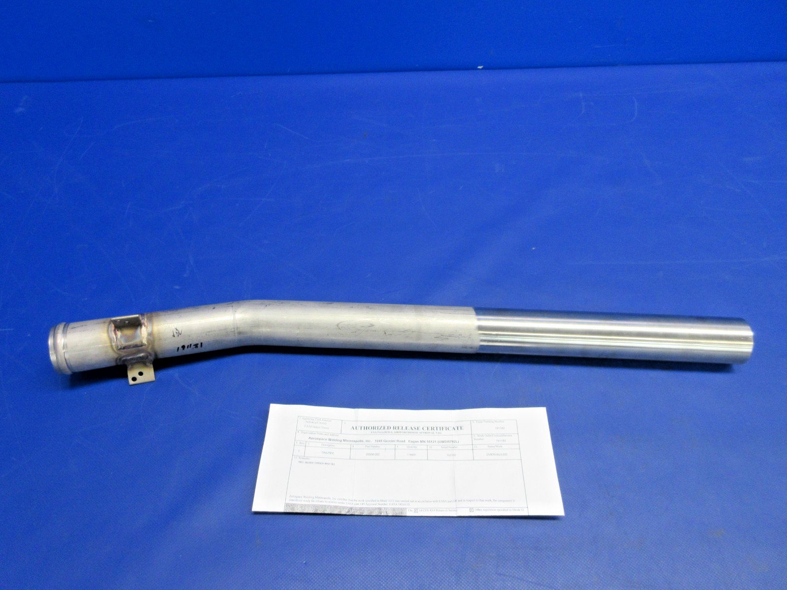 Cirrus SR20 Exhaust Tailpipe w/8130 P/N 20556-002 OH (0326-2022)1