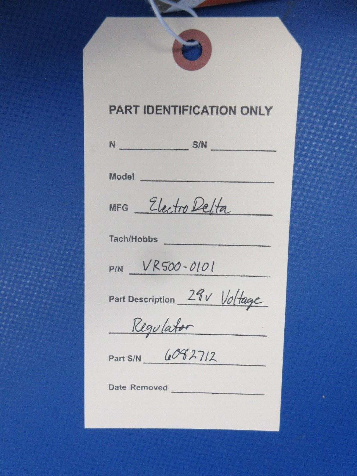 Electro Delta 28V Voltage Regulator P/N VR500-0101 S/N 6082712 NOS (0324-634)