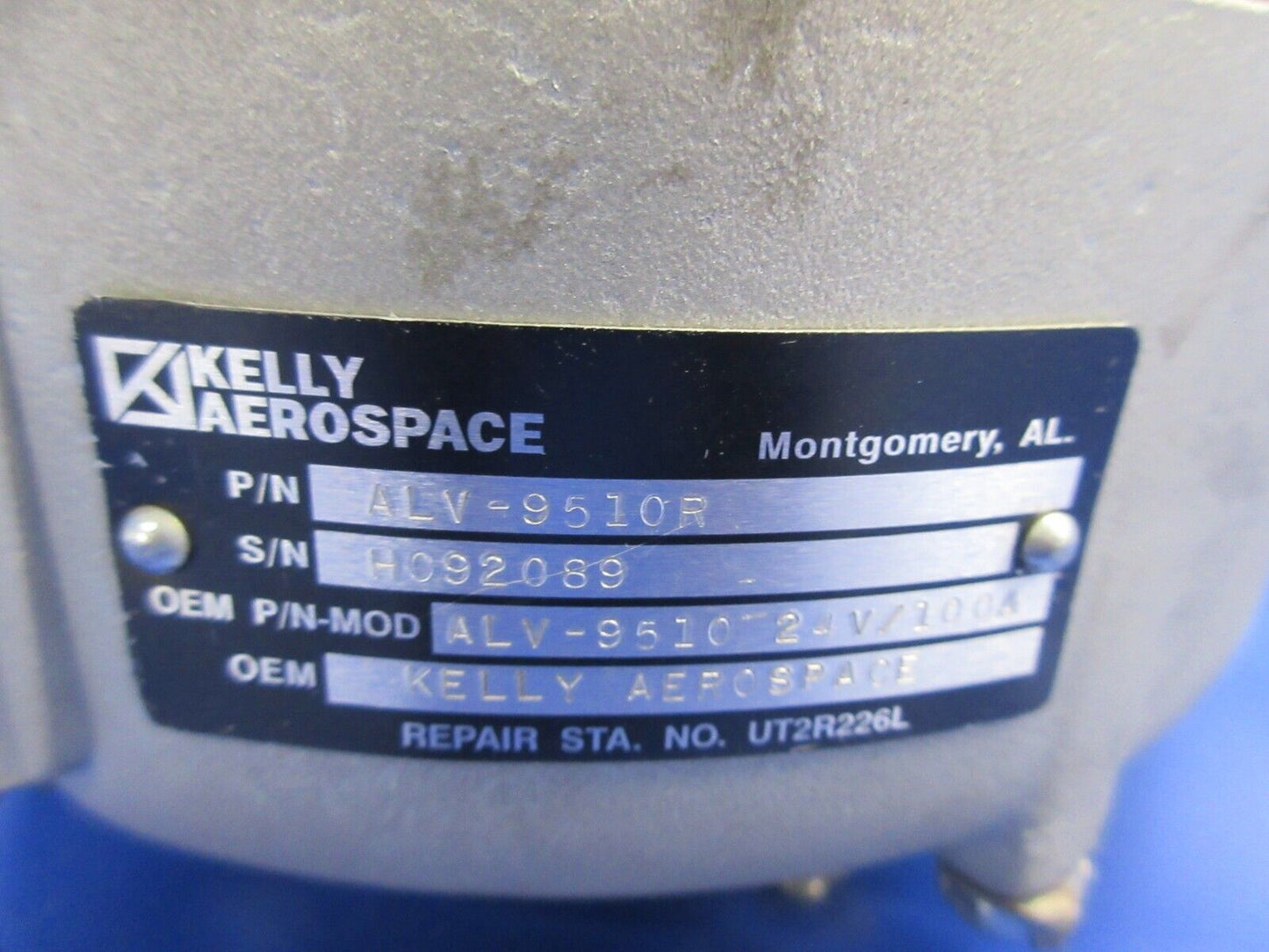 Kelly Aerospace Alternator 24V P/N ALV-9510 / ALV-9510R OH w/8130 (1224-748)