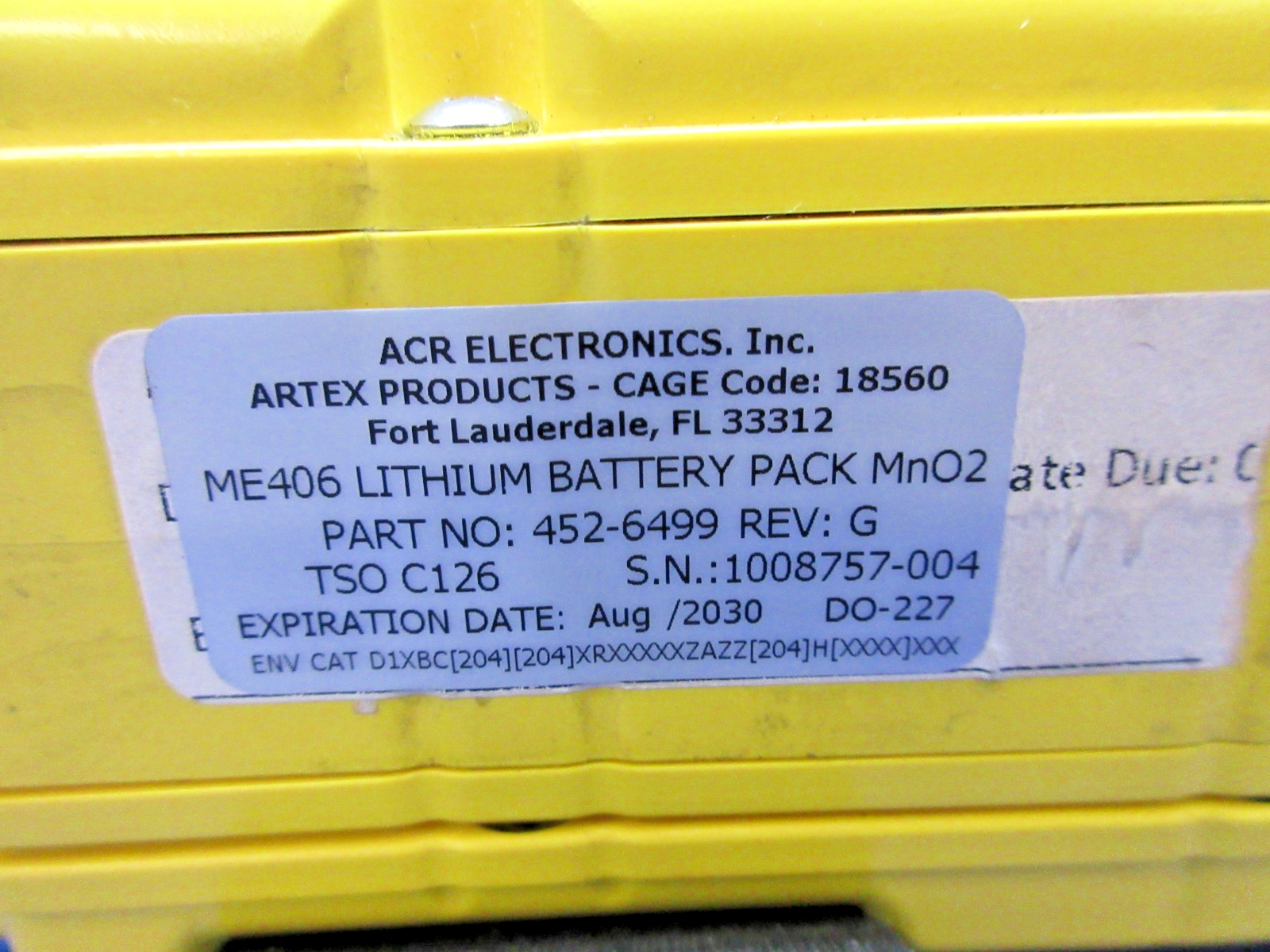 Artex ELT ME-406 w/Tray, Remote Switch & Antenna P/N 453-6603 TESTED (0426-812)21