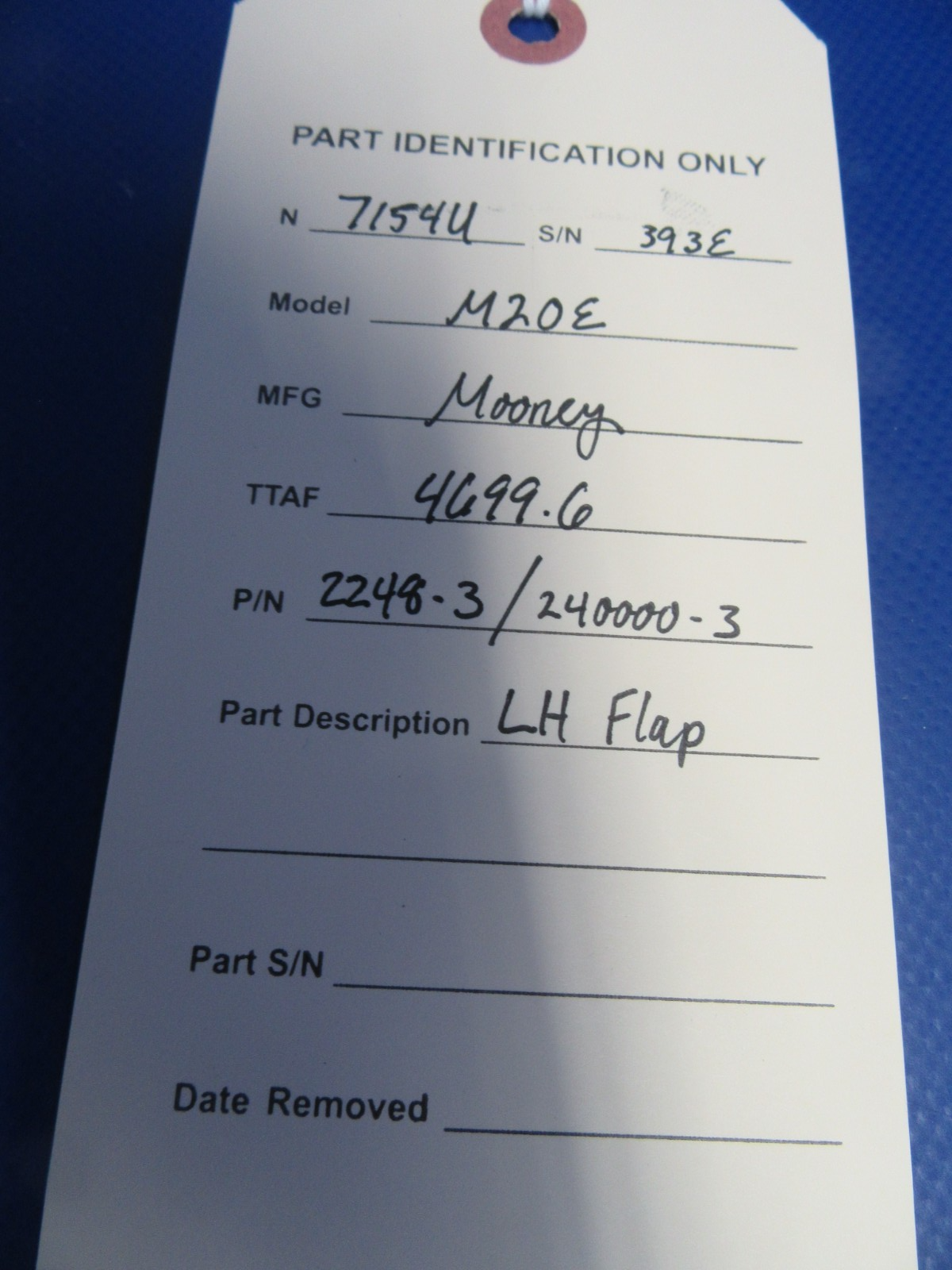 Mooney M20 / M20E LH Flap P/N 2248-3 or 240000-3 (0326-31)14