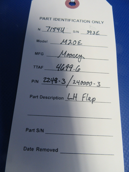 Mooney M20 / M20E LH Flap P/N 2248-3 or 240000-3 (0326-31)14