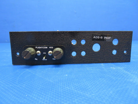 Flightcom 403 Intercom w/ Audio Jacks & Switches WARRANTY (0424-1795)