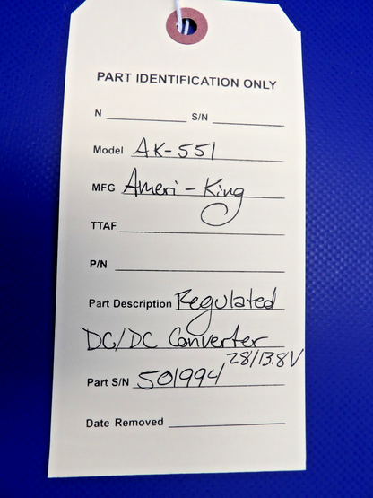 Ameri-King AK-551 Regulated DC/DC Converter 28/13.8V (0426-1257)11