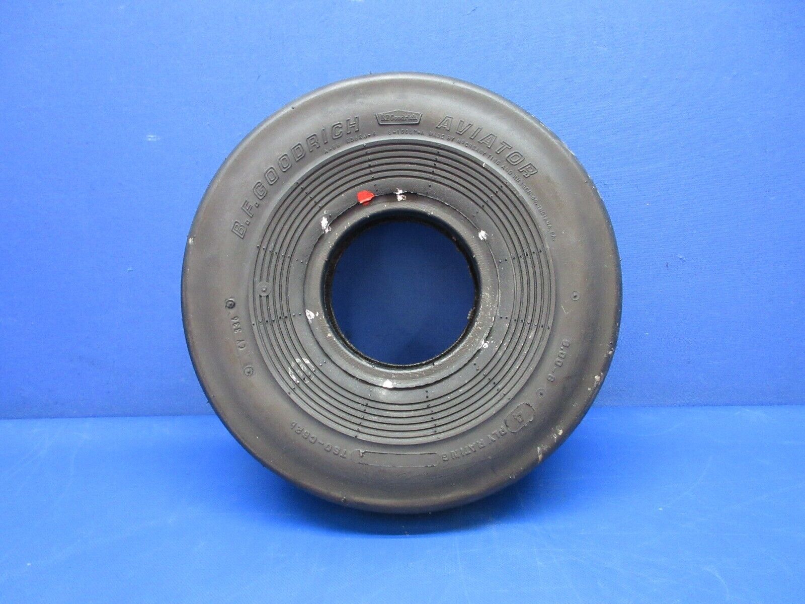 B.F. Goodrich Aviator 6.00x6 4 PLY Tire - Vintage P/N A-66 NOS (0924-1320)