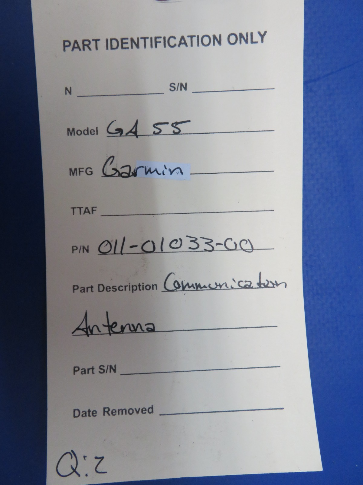 Garmin GA 55 Communication Antenna P/N 011-01033-00 (0626-406)8