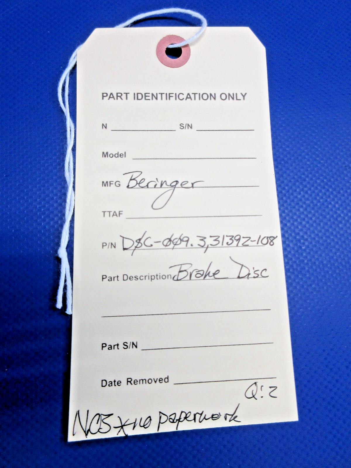 Beringer Steel Brake Disc P/N DSC-009.3 NOS (0426-798)17