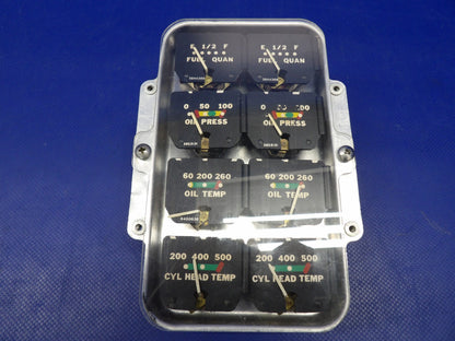 Piper PA-23-250 Aztec Instrument Cluster P/N 30114-00 WARRANTY (0726-1236)1