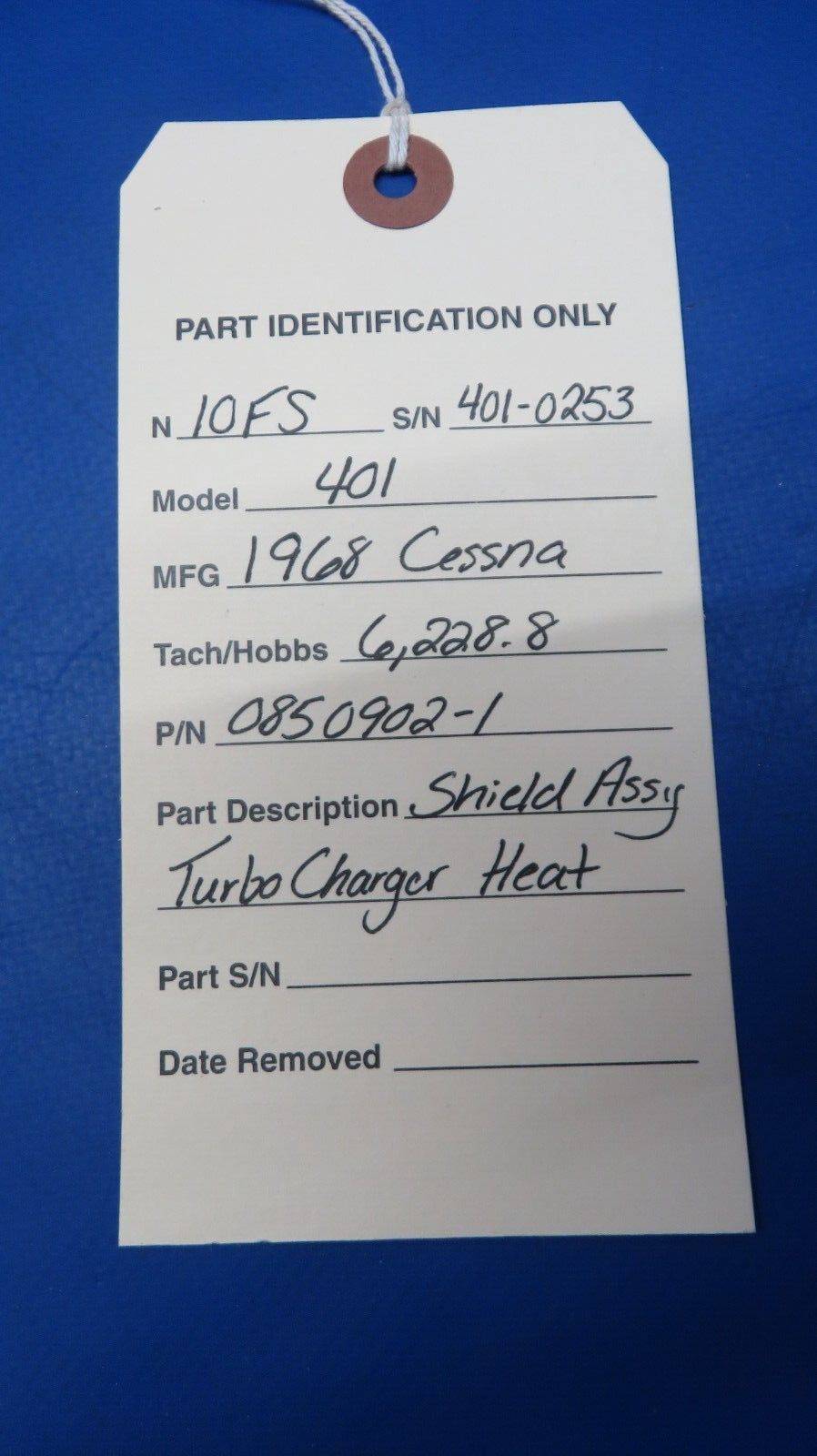 Cessna 401 Shield Assy Turbocharger Heat P/N 0850902-1 (0523-208)19