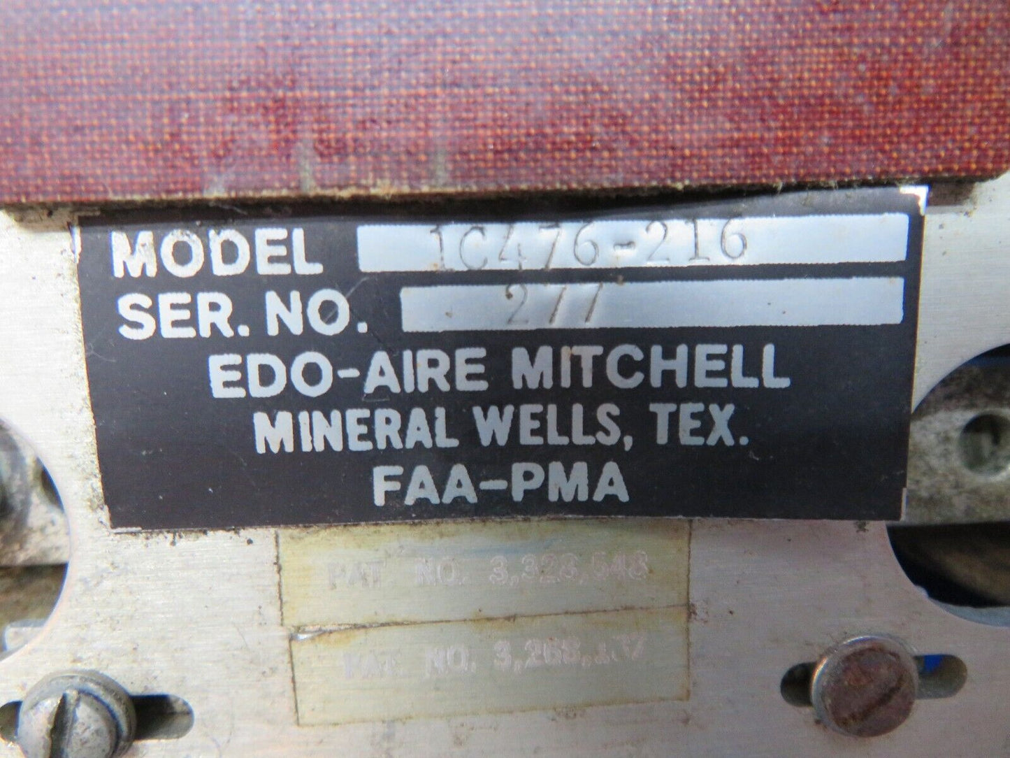 Edo-Aire Mitchell Trim Sensor P/N 1C476-216 FOR PARTS (0424-282)