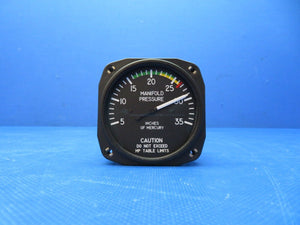 Robinson R44 Raven II UI Manifold Pressure Gauge P/N 6111 WARRANTY (0724-180)