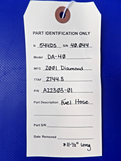 Diamond DA-40 Fuel Hose P/N A22303-01 (0726-1265)10