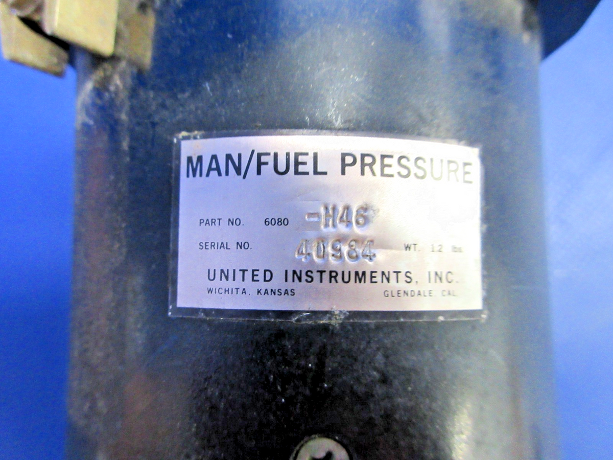Rockwell 112 Manifold / Fuel Pressure Gauge 6080-H46 WARRANTY (0926-846)5