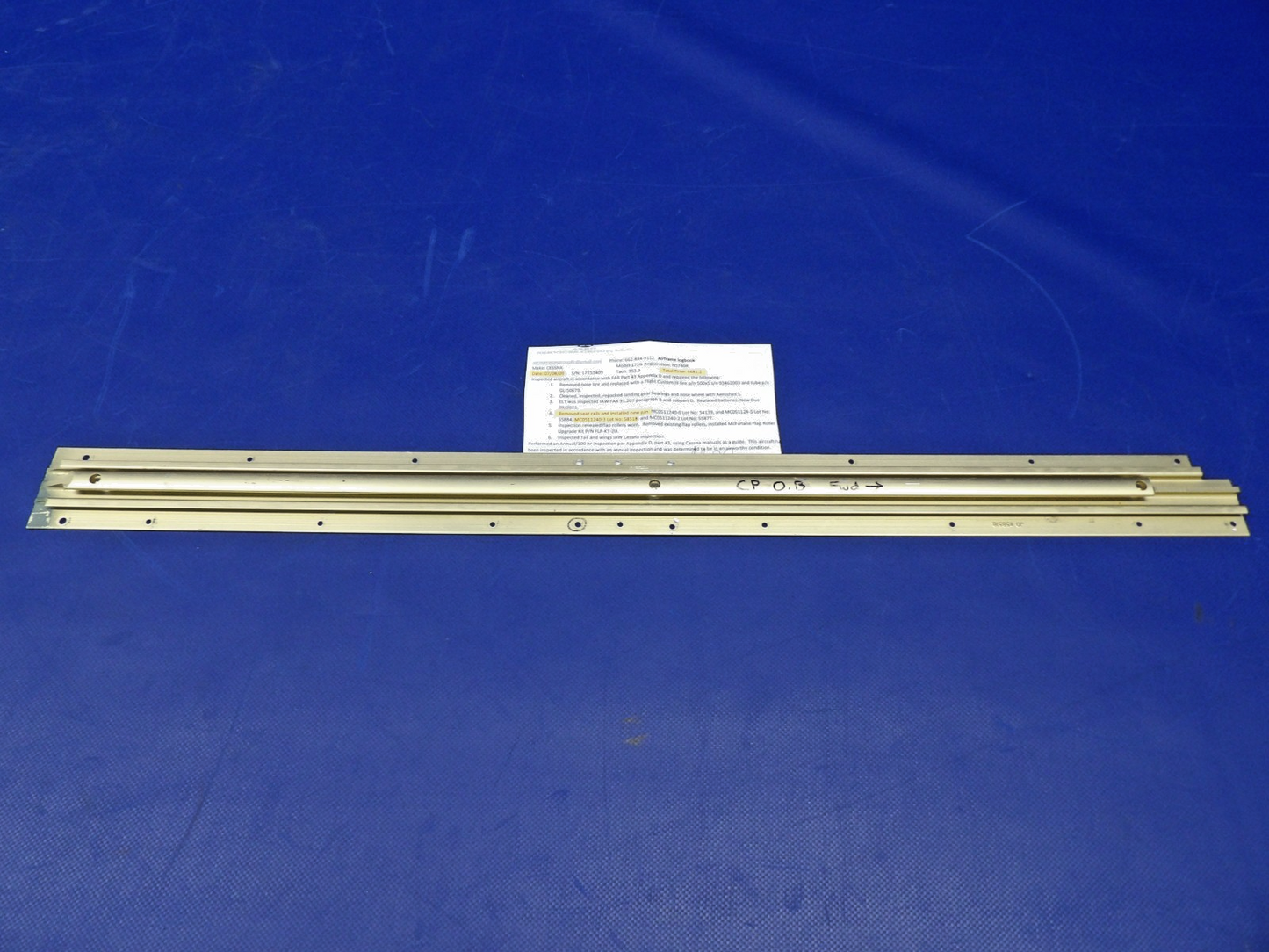 Cessna 172 / 172G McFarlane OTBD RH Seat Rail P/N MC0511240-3 (0326-1274)0