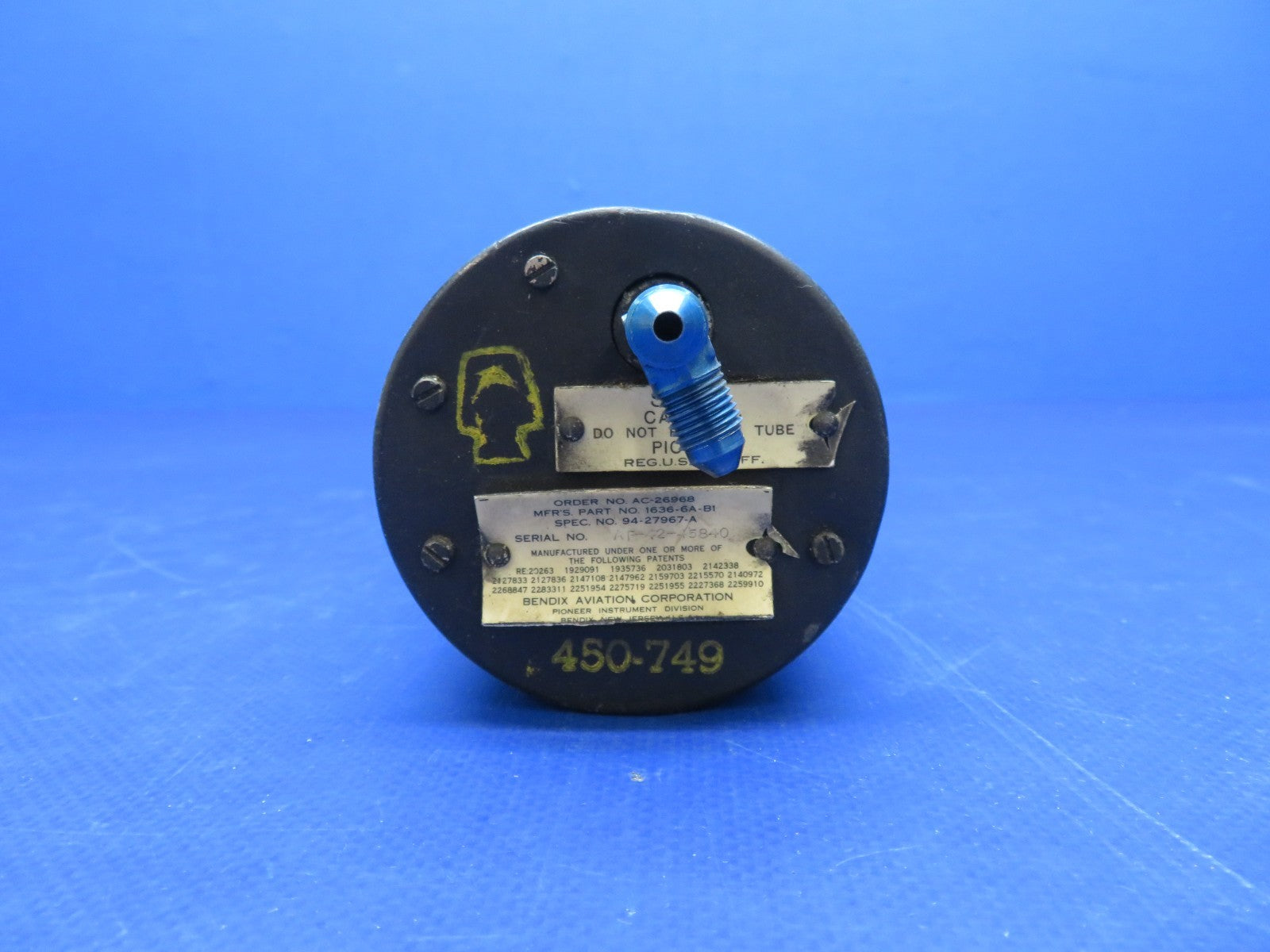 Piper Bendix Vertical Speed Indicator P/N 1636-6A-B1 WARRANTY (0726-442)2