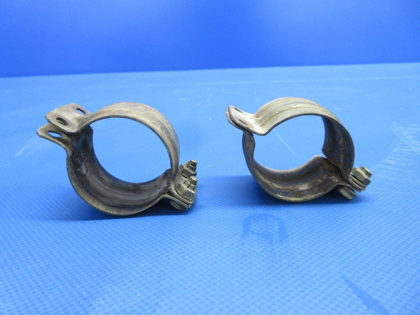 Cessna 172 Exhaust Riser w/ Clamps P/N 0450338-14 LOT OF 2 (0124-1430)4