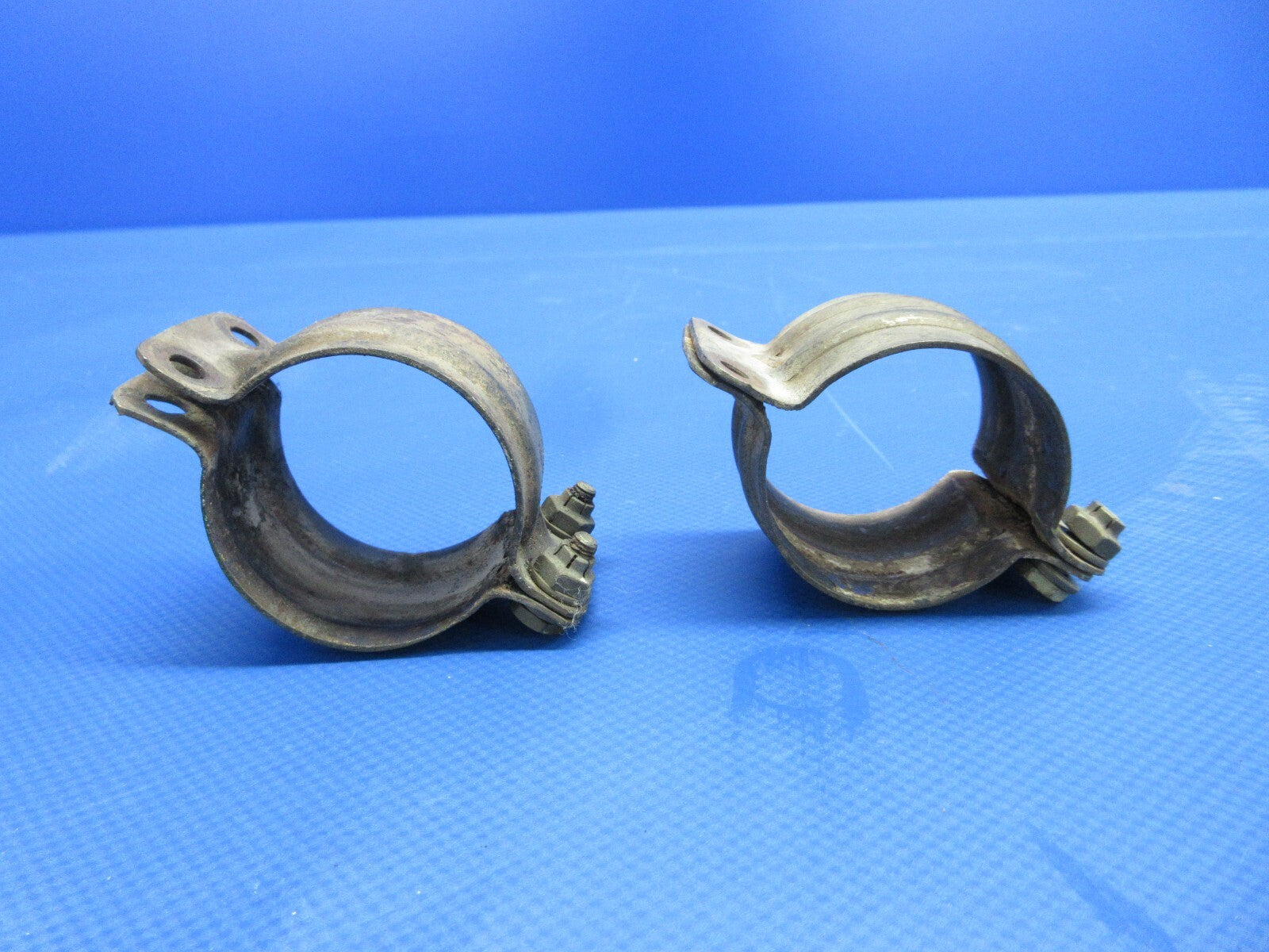 Cessna 172 Exhaust Riser w/ Clamps P/N 0450338-14 LOT OF 2 (0124-1430)4