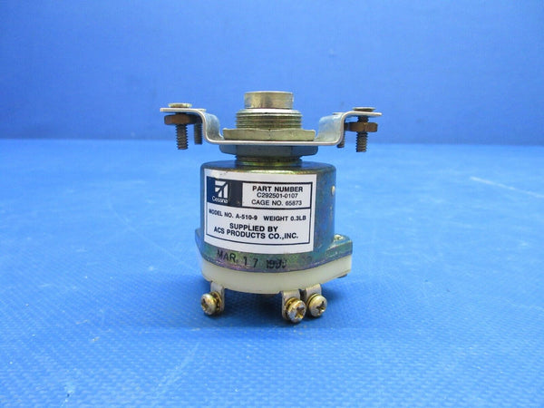 Cessna 177 ACS Products Ignition Switch w/ Key C292501-0107 TESTED (1024-1216)